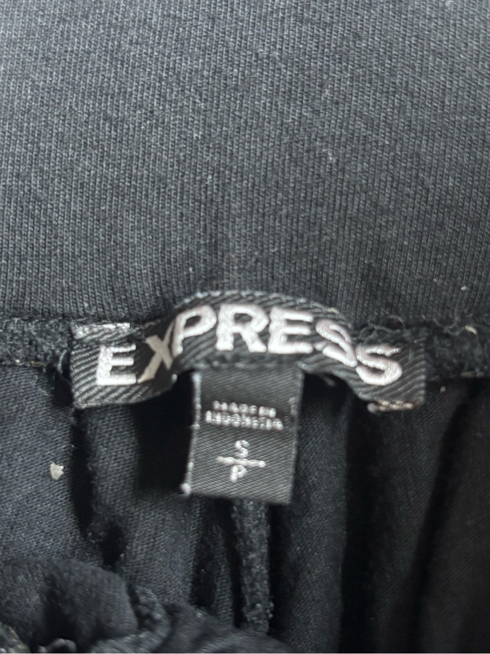 Express Black Ruffle Skort with Side Pockets - Picture 2 of 2